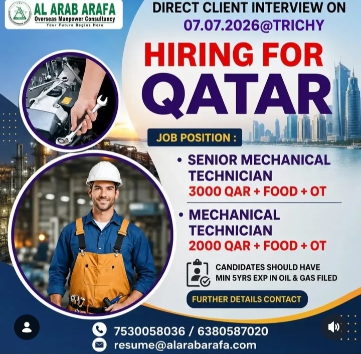 Hiring for qatar
