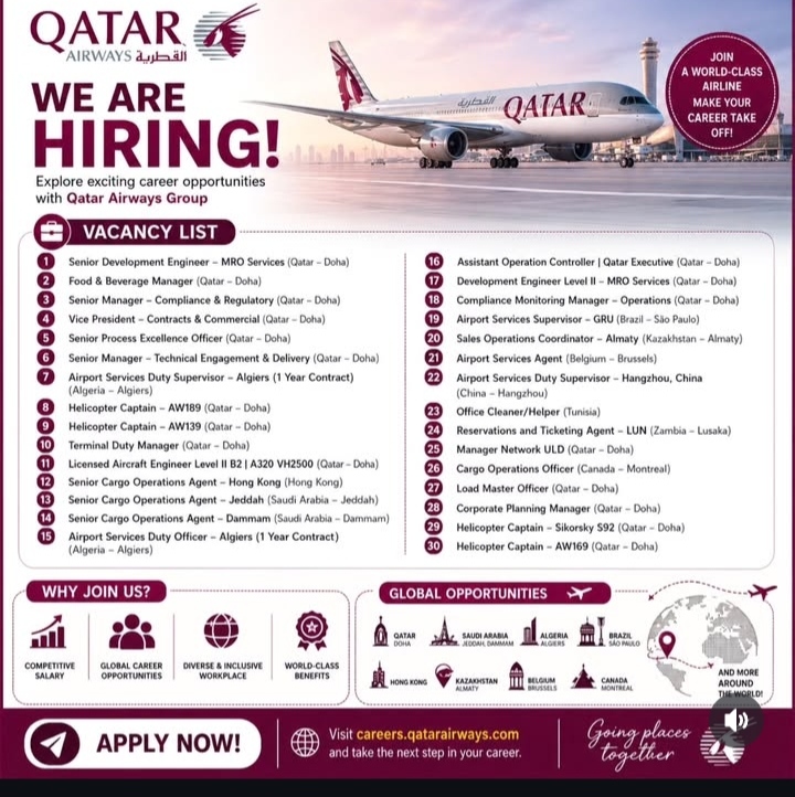 HIRING FOR QATAR