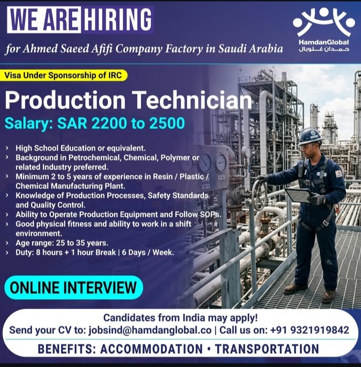 Hiring for Saudi Arabia