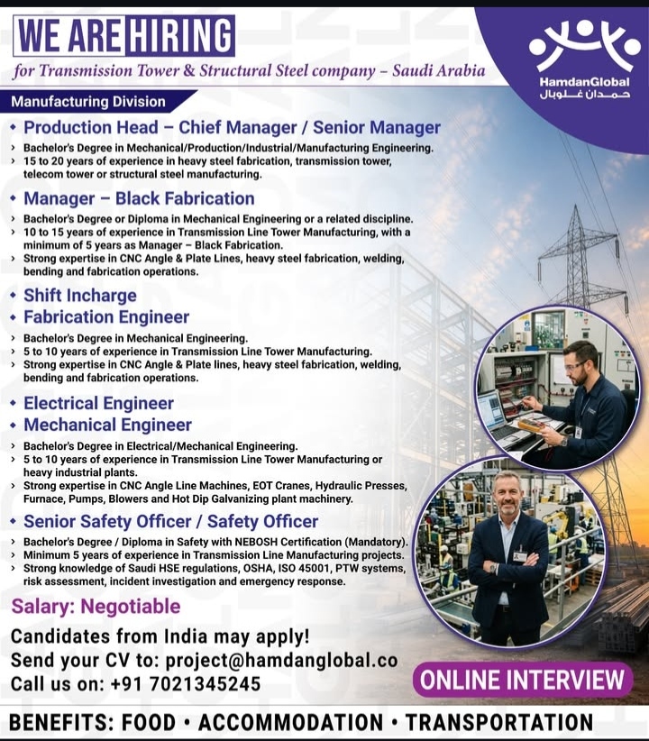 Hiring for Saudi Arabia