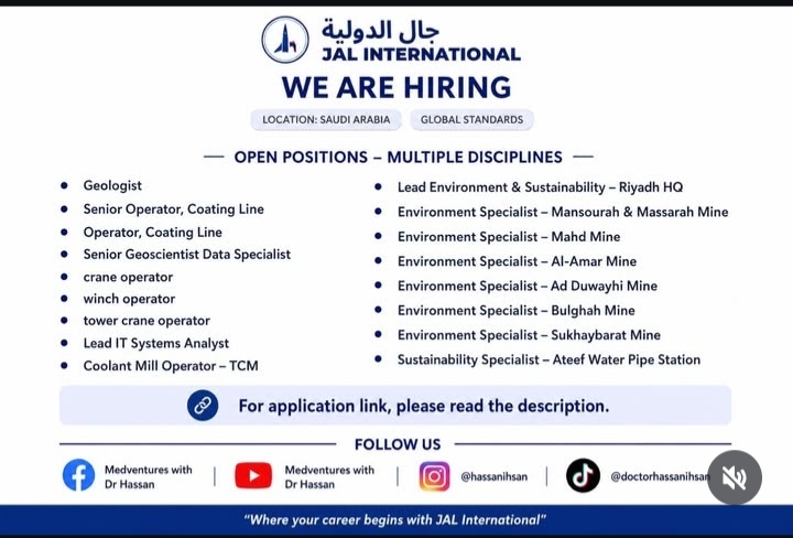 HIRING FOR SAUDI ARABIA