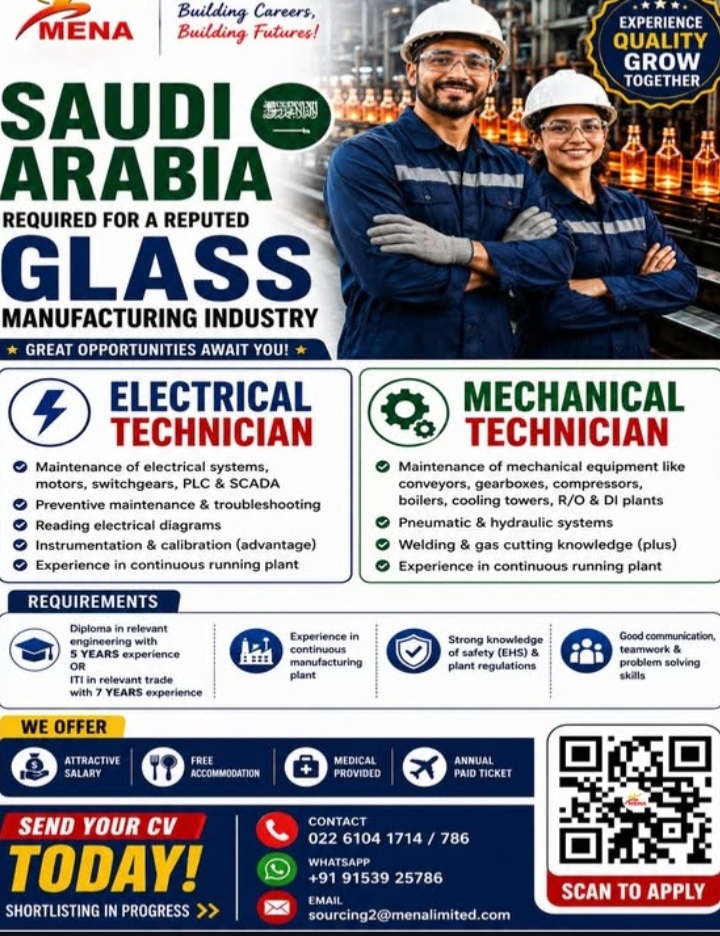 HIRING FOR SAUDI ARABIA