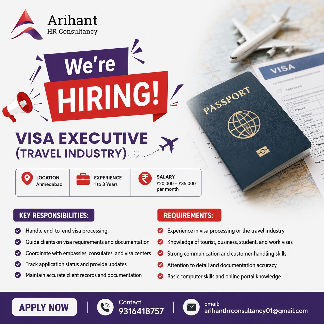 Hiring for Travel Industry