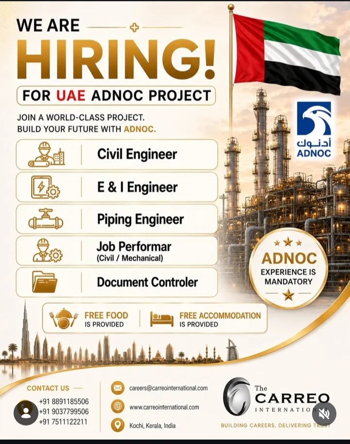 HIRING FOR UAE