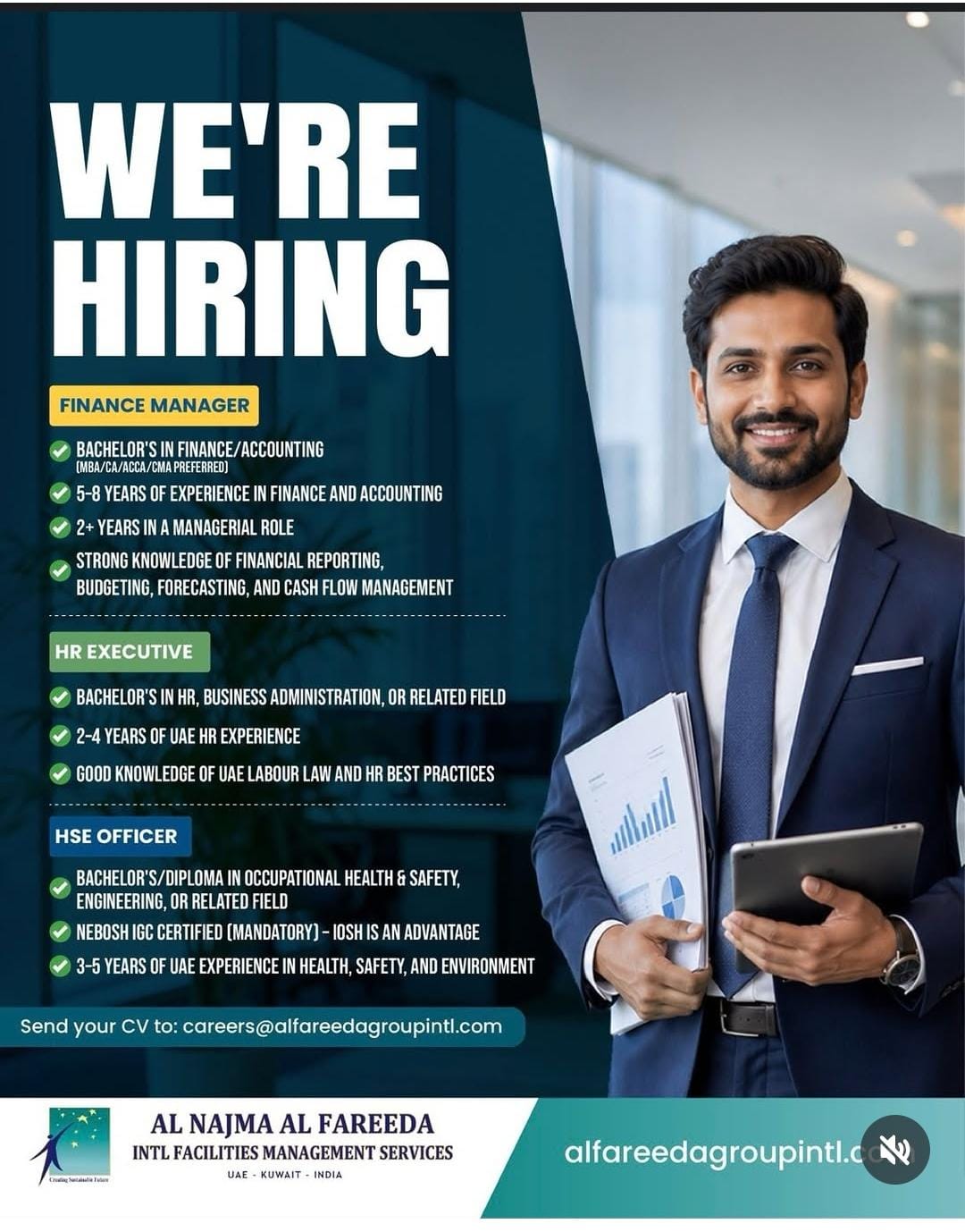 HIRING FOR VARIOUS POSITION- UAE