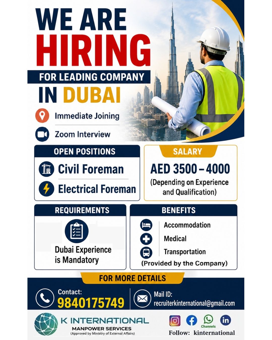 HIRING IN DUBAI