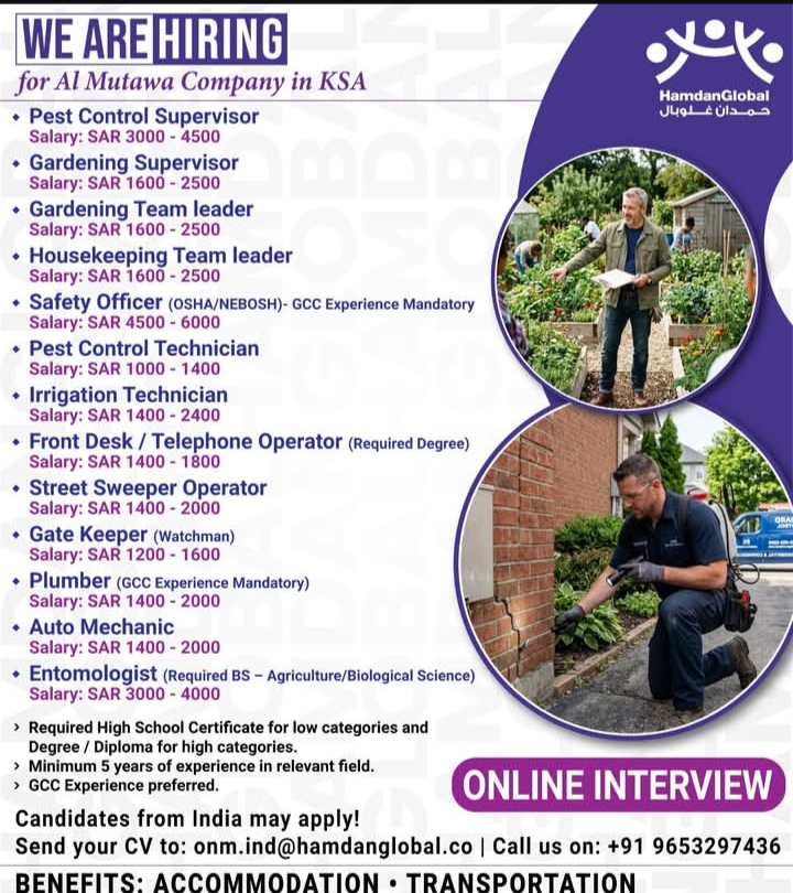 Hiring in KSA