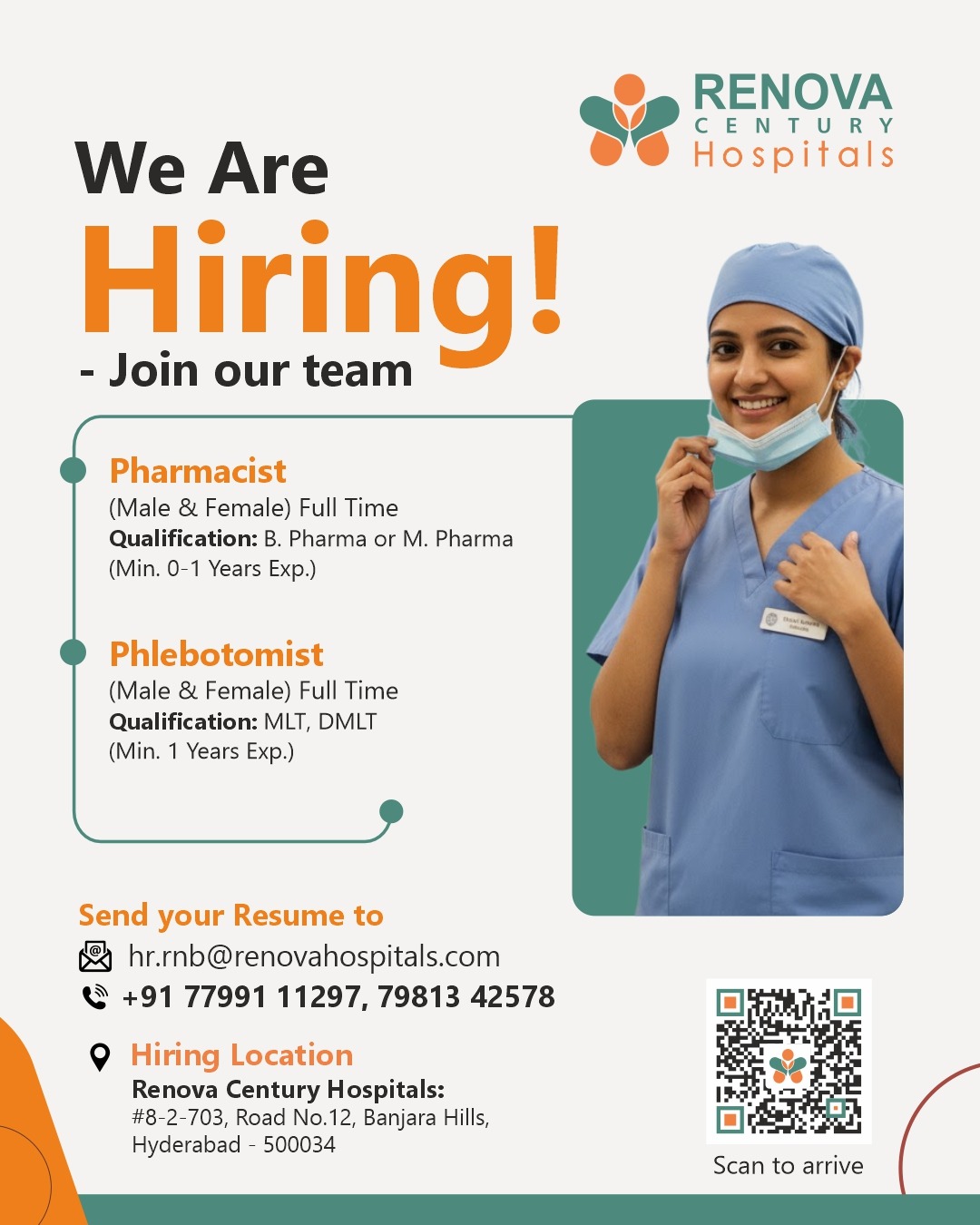 Hiring in Renova hospital
