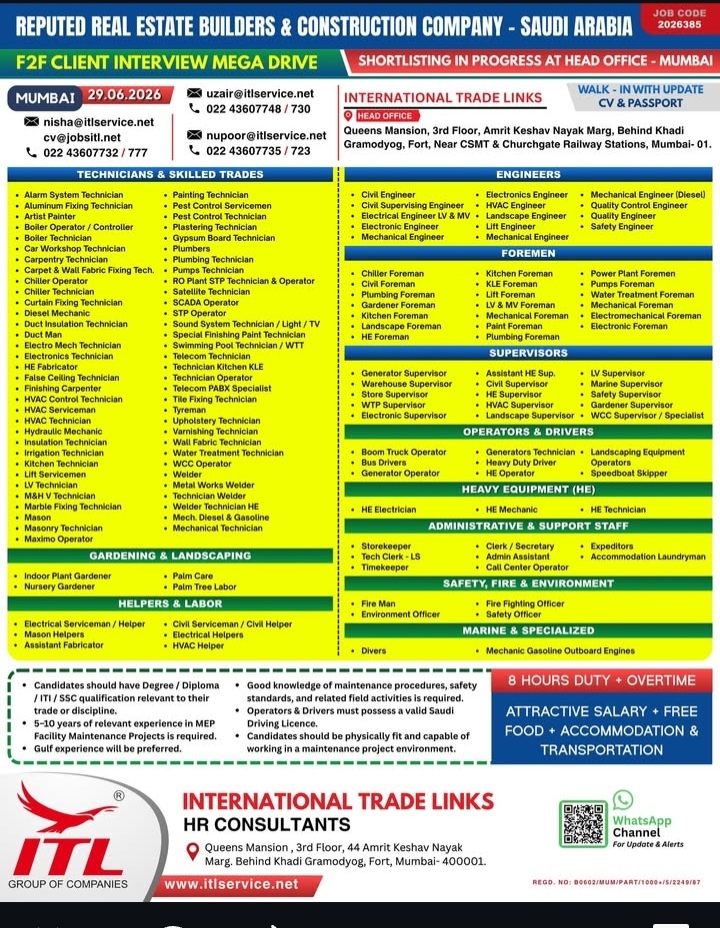 Hiring in saudi Arabia
