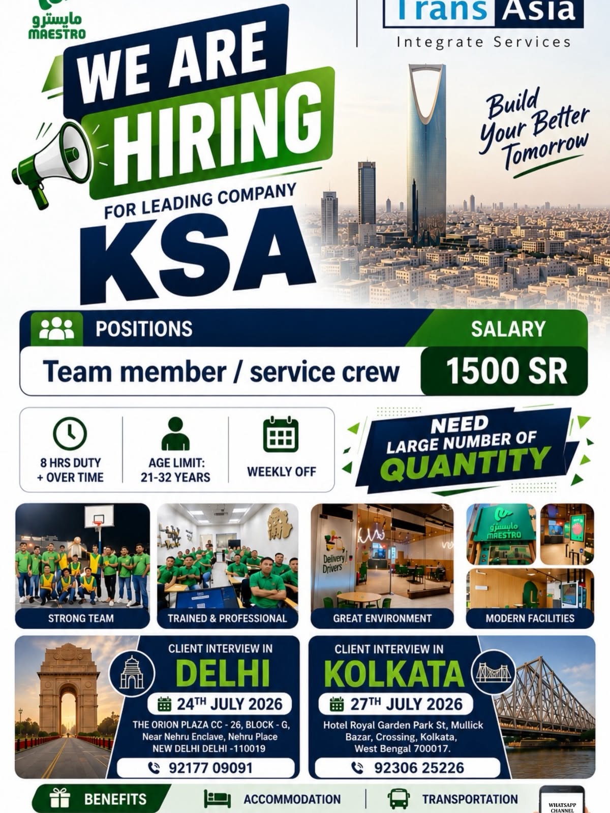HIRNG FOR Saudi Arabia - MAESTRO PIZZA