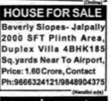 HOUSE FOR SALE