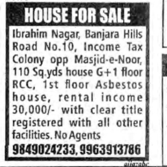 HOUSE FOR SALE