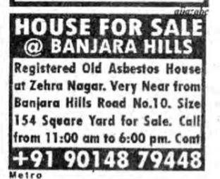 HOUSE FOR SALE