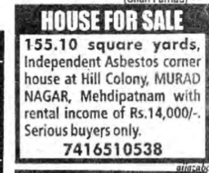 HOUSE FOR SALE