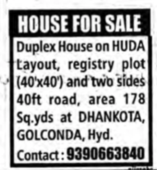 HOUSE FOR SALE