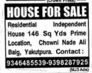 HOUSE FOR SALE