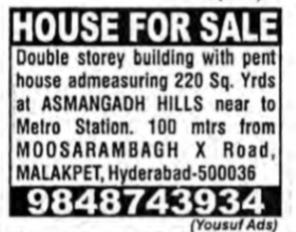 HOUSE FOR SALE