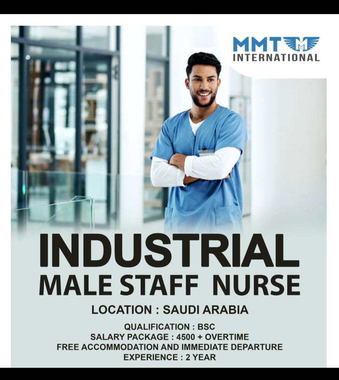 Industrial Male staff Nurse