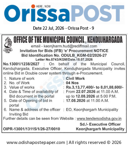 Invitation for Bids (IFB) e-Procurement Notice