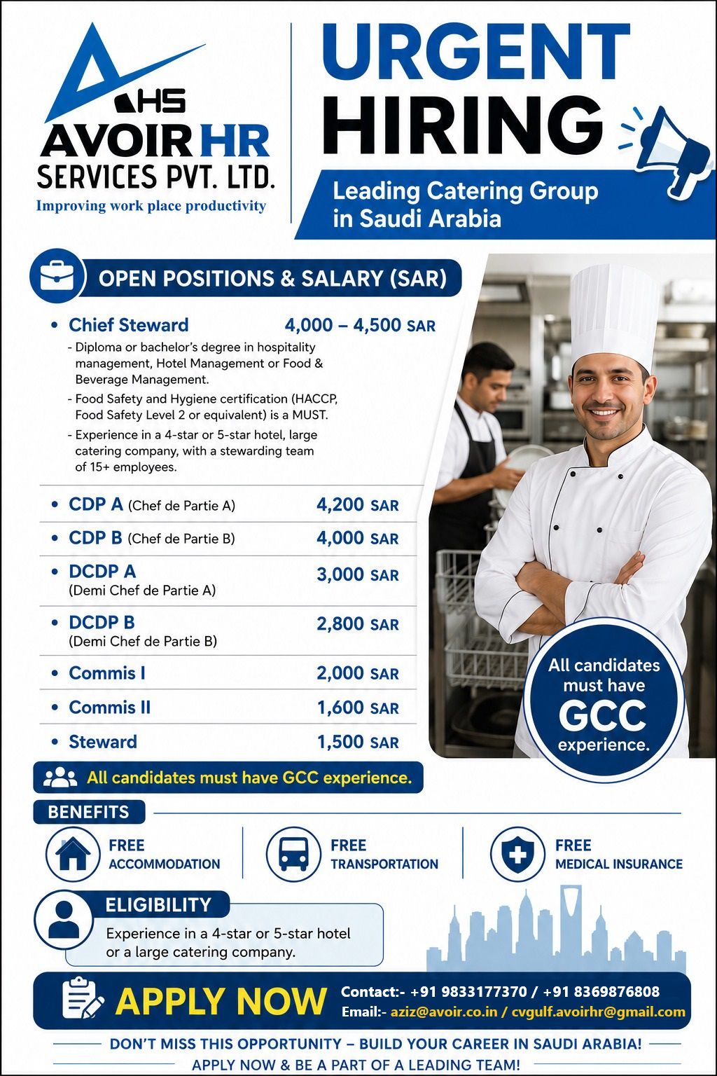 IRGENR HIRING FOR SAUDI Arabia