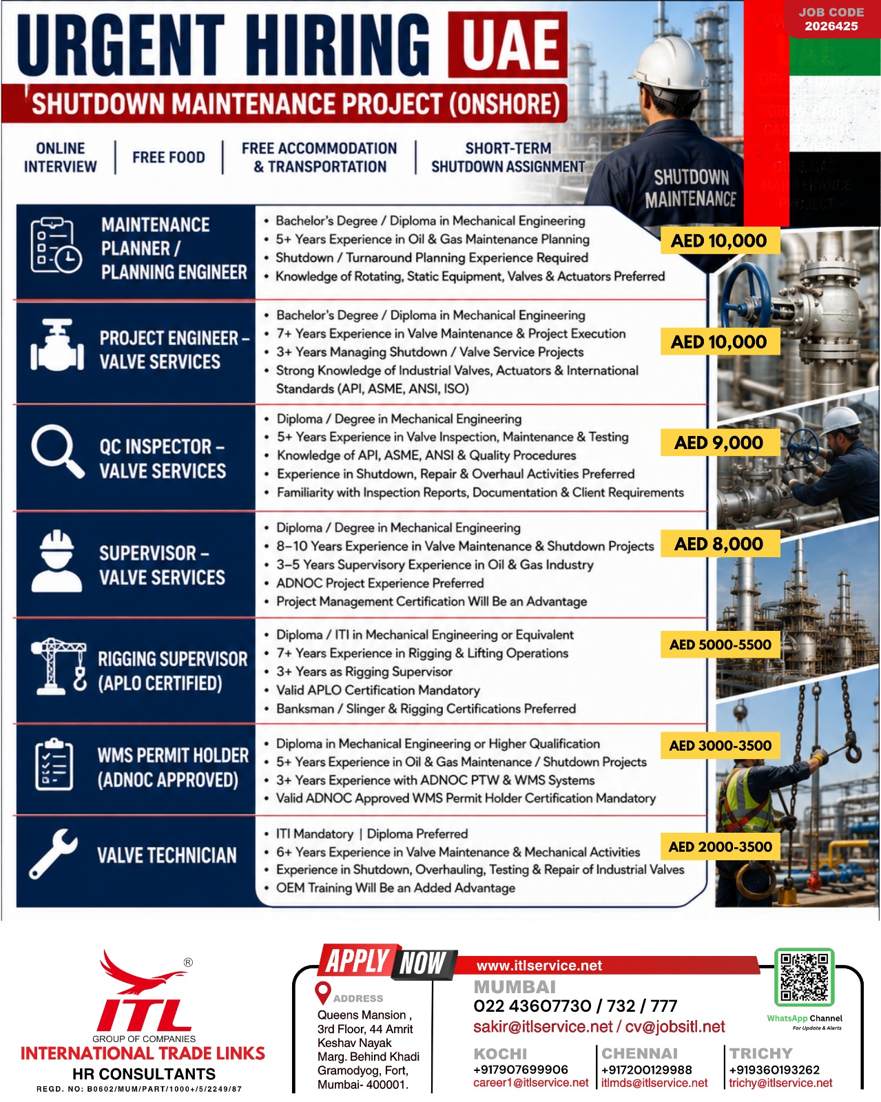 JOB OPENING -UAE