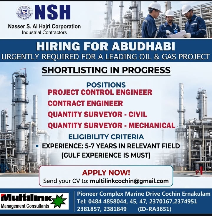 JOB OPPORTUNITY IN ABU DHABI