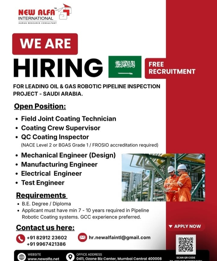 JOB OPPORTUNITY IN SAUDI ARABIA