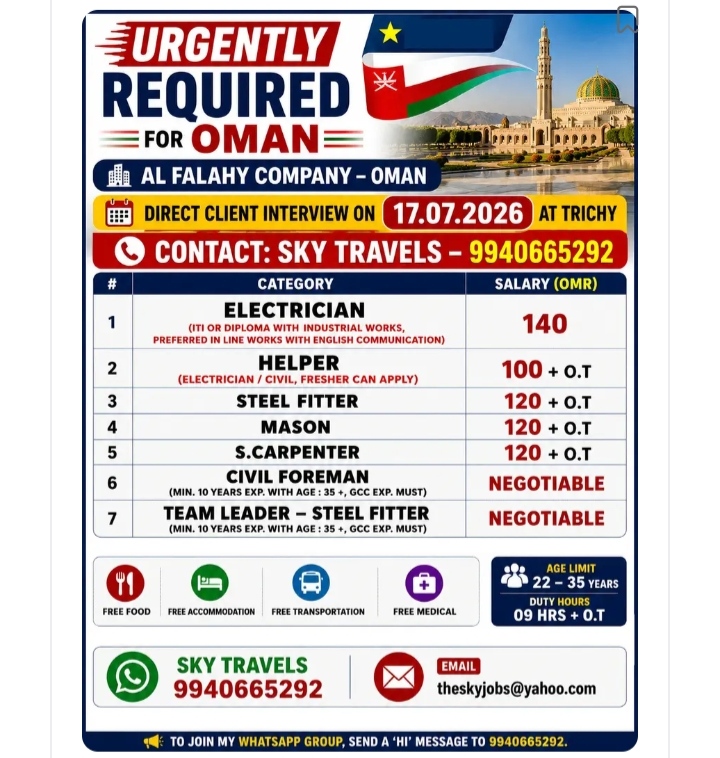 JOB OPPORTUNITY- OMAN