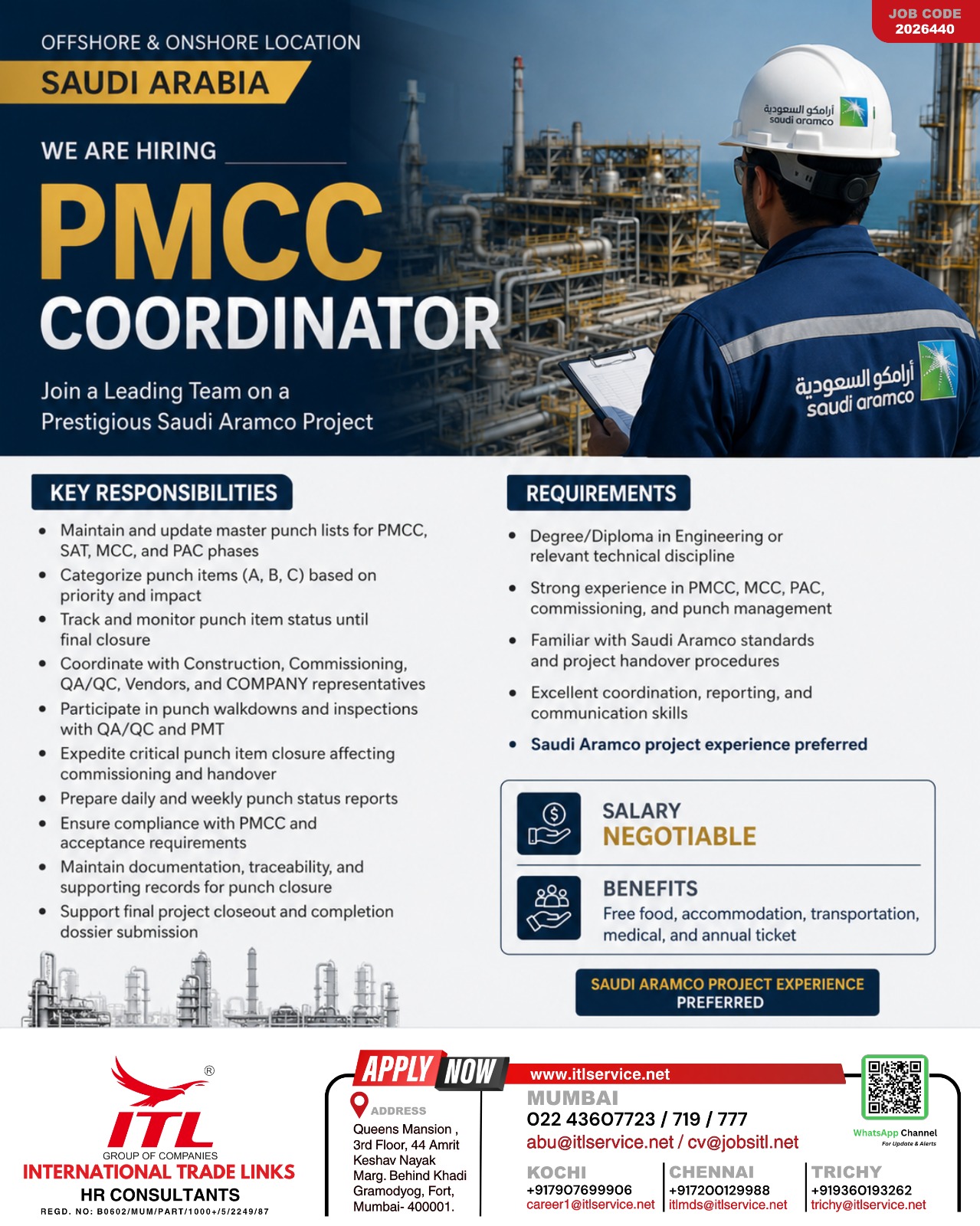 Job Opportunity: PMCC Coordinator (Saudi Arabia)