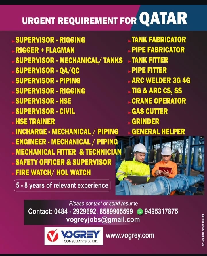 job opportunity -qatar