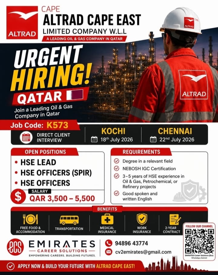JOB OPPORTUNITY - QATAR