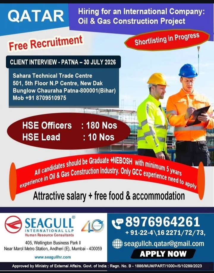 JOB OPPORTUNITY - QATAR