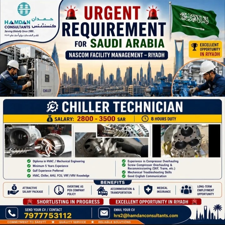 JOB OPPORTUNITY-SAUDI ARABIA