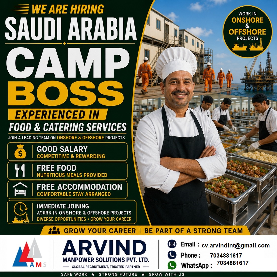 JOB OPPORTUNITY - SAUDI ARABIA