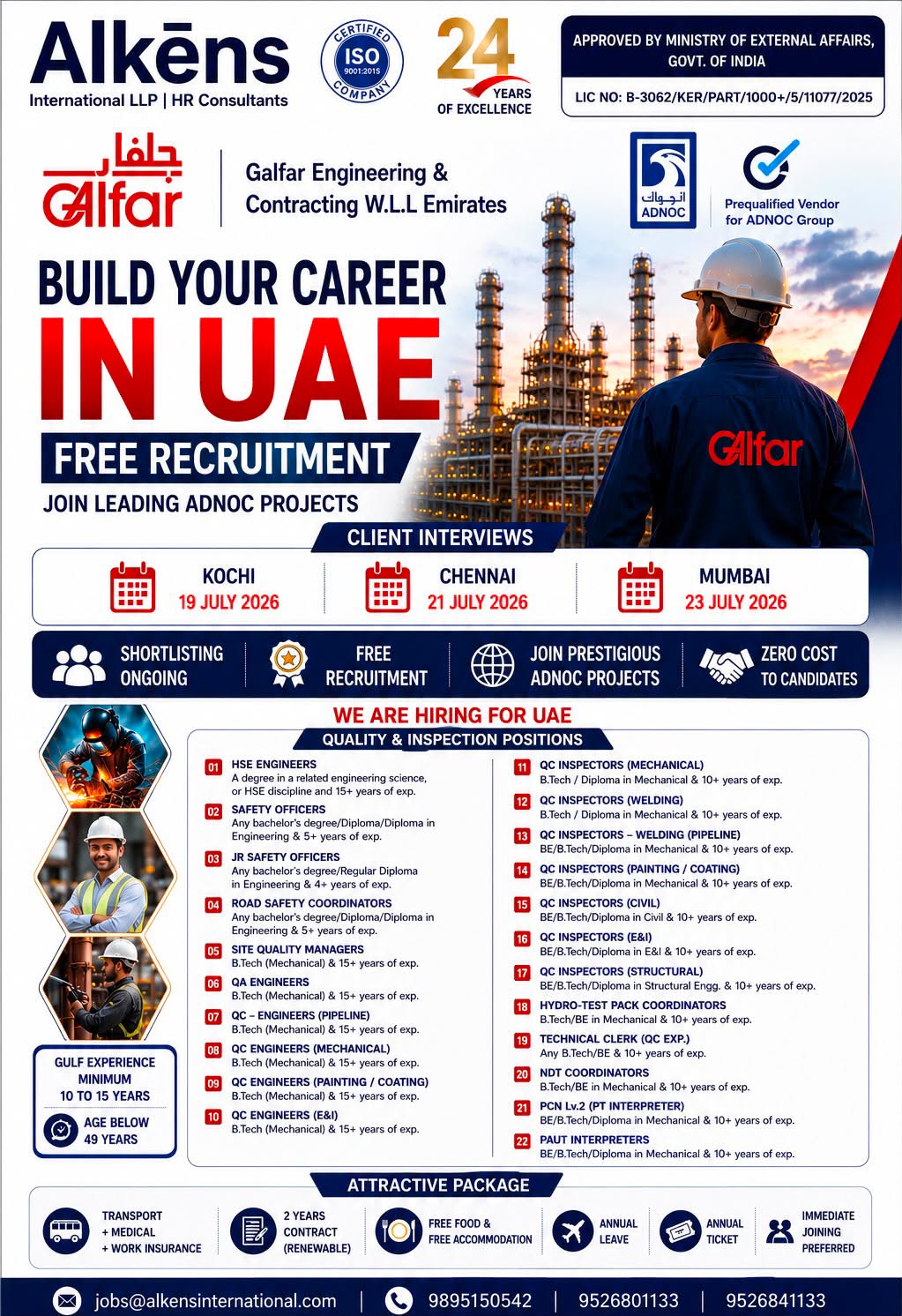JOB OPPORTUNITY-UAE