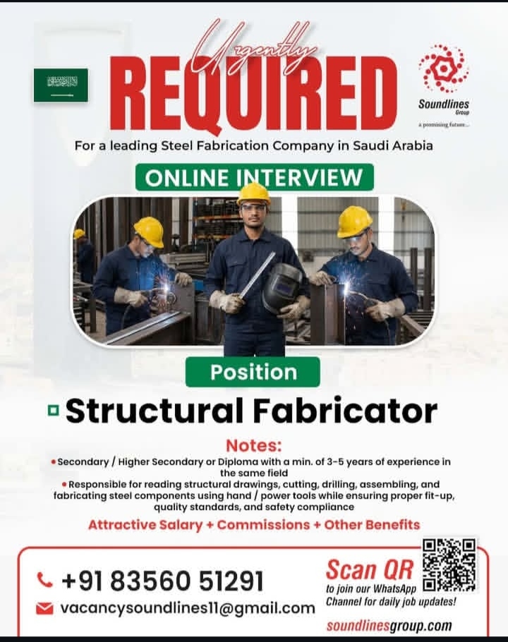 JOB OPPORTUNTY IN SAUDI ARABIA