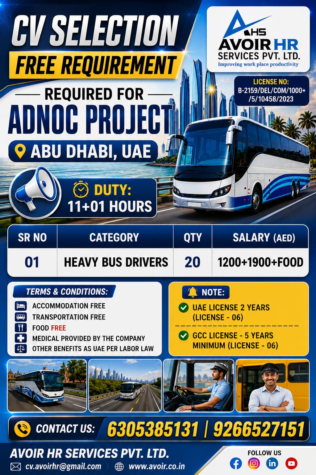 JOB OPPORTUNUTY- ABU DHABI