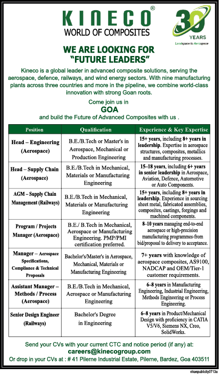 Kineco Composite Solutions Job Vacancies