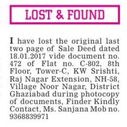 LOST AND FOUND
