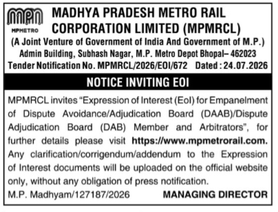 Madhya Pradesh Metro Rail Corporation Limited (MPMRCL)