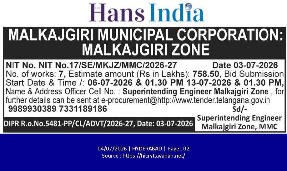 MALKAJGIRI MUNICIPAL CORPORATION: MALKAJGIRI ZONE
