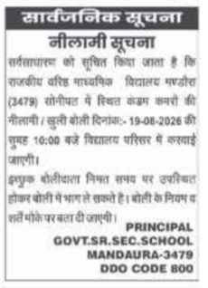 Mandaura School Public Auction