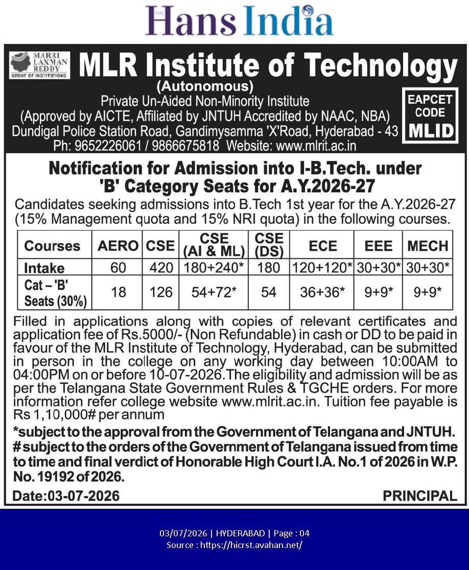 MLR INSITUTE OF TECHNOLOGY