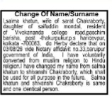 NAME CHANGE NOTICE-SHIVANSHI CHAKRABORTY