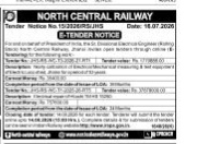 North Central Railway E-Tender Notice (July 2026)