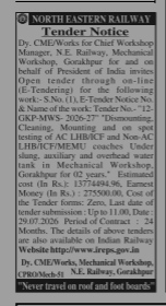NOTHERN RAILWAY TENDER