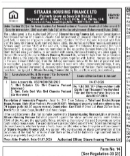 NOTICE FROM SITARA HOUSING FINACE