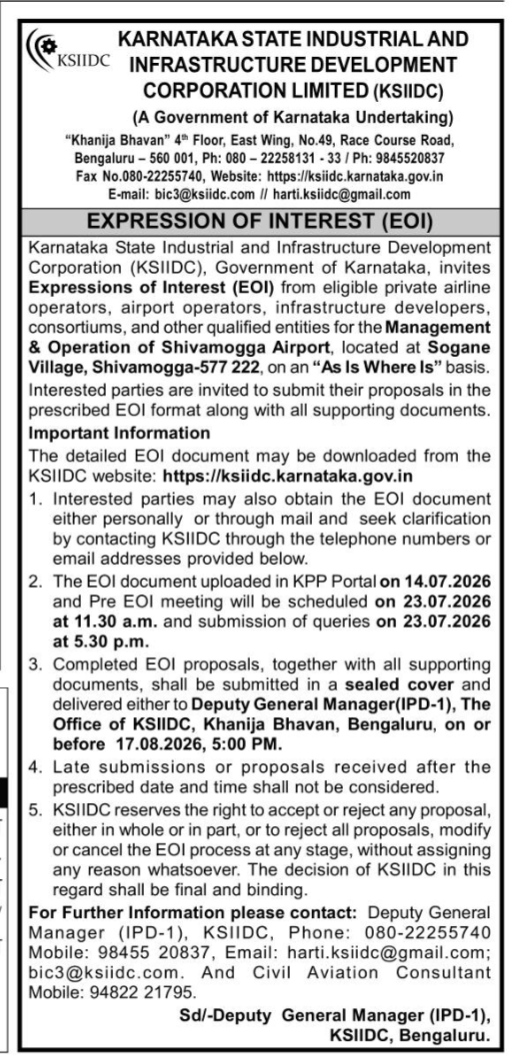 NOTICE INVITING EXPRESSION