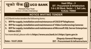NOTICE INVITING TENDER