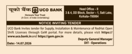 NOTICE INVITING TENDER